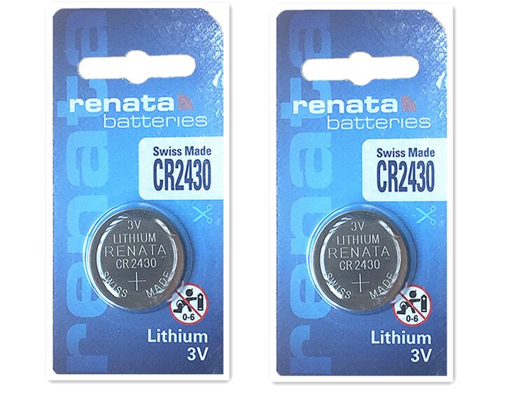 2X renata lithiumbatterij CR2430 3 V 285 mAh % 100 originele renata 2430 batterij