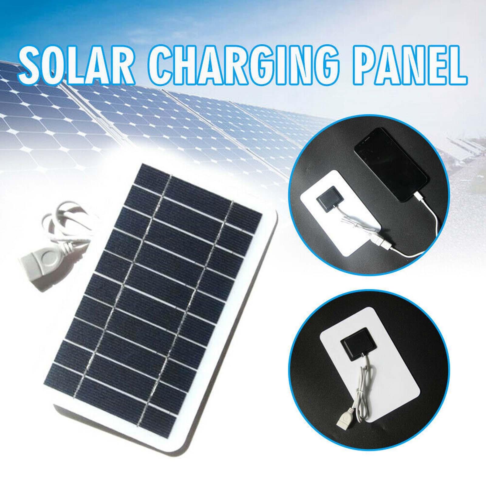 Cargador Solar portátil de alta eficiencia, Kit de Panel Solar monocristalino impermeable para teléfonos inteligentes, senderismo, Camping al aire libre