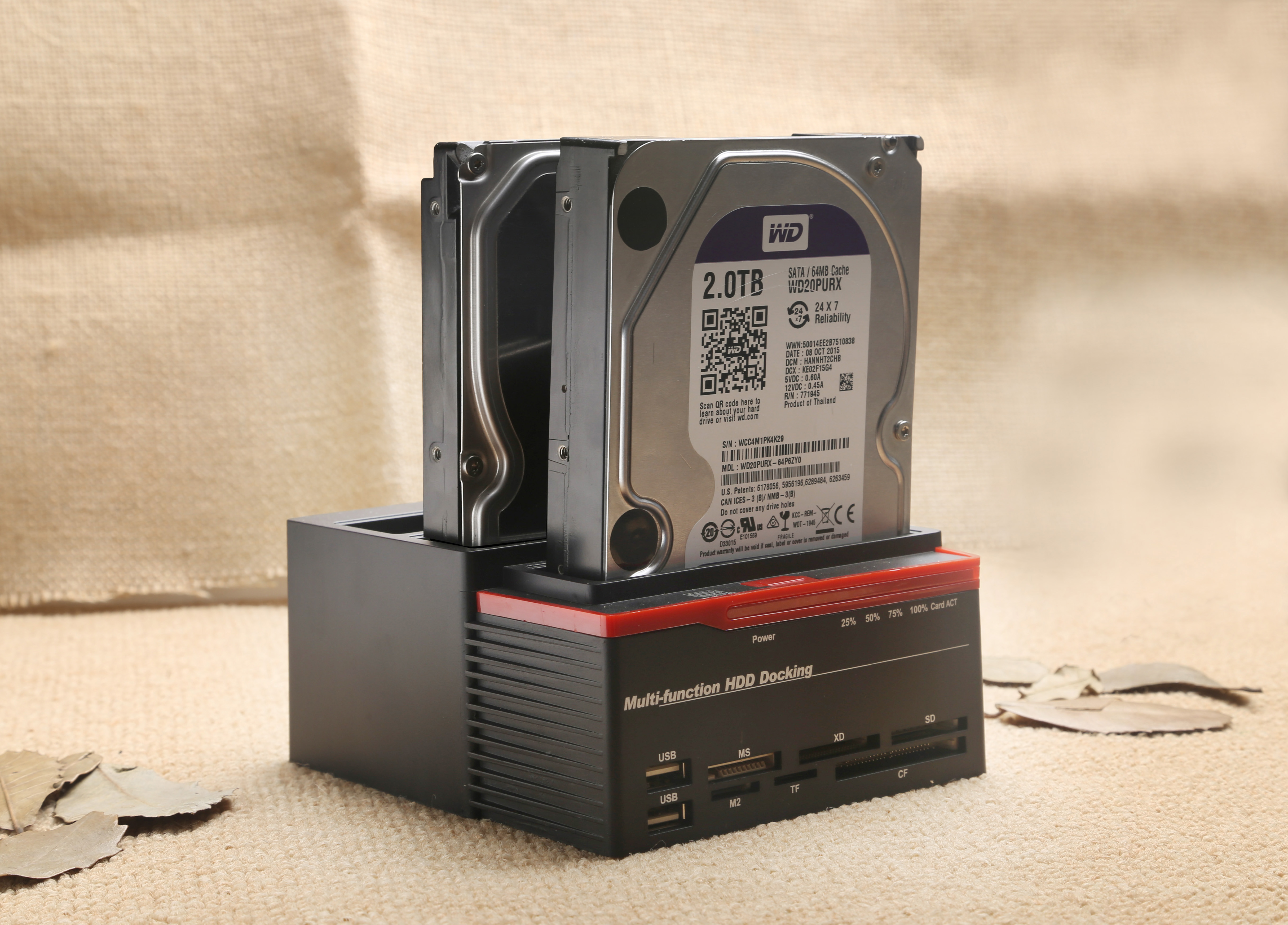 Lector de base de disco duro IDE, carcasa de disco duro externo de 2,5 pulgadas y 3,5 pulgadas, lector de disco duro externo HDD USB