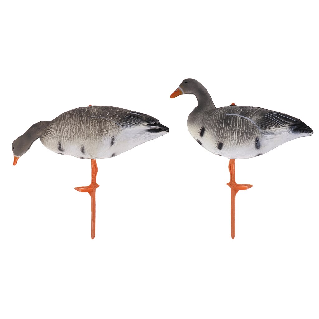 Folding Lifelike Goose Hunting Decoy Full Body Lawn Garden Greenhand Gear