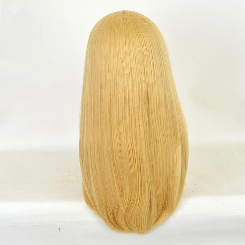 Alice in Wonderland Alice Yellow Golden Cosplay Wig Straight Long Synthetic Hair Costume Party Halloween Wigs
