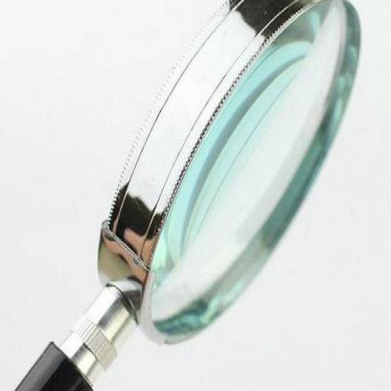 Portable Handheld Magnifier 3X Magnification 75mm Lens Magnifierfor Jewelry Newspaper Book Reading High Definition Loupe Glass