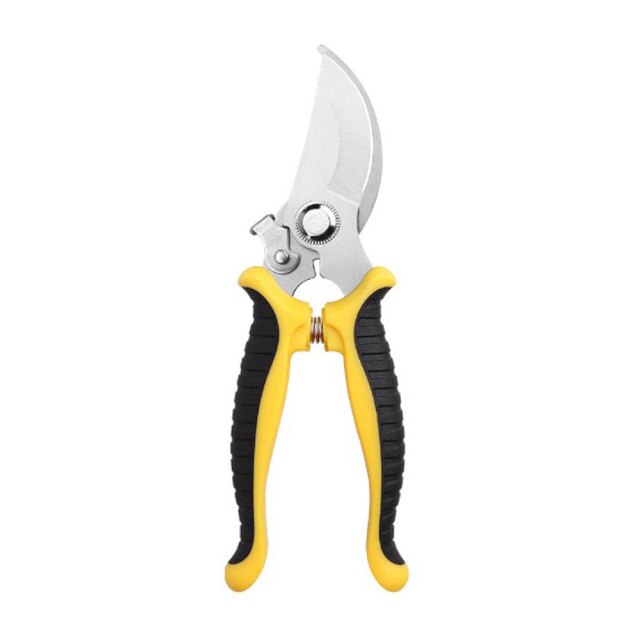 Sharp Pruning Shears Garden Scissors Tree Trimmers Secateurs Multifunctional Pruning Shears Manual Pruning Shear: Yellow