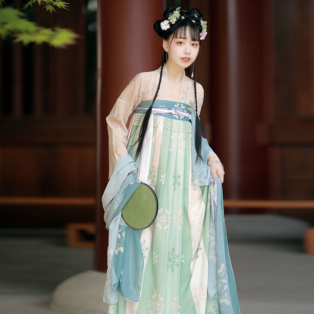 Hanfu – Costume de princesse pour femme, tenue traditionnelle chinoise élégante, Style ancien populaire Tang, vêtements de spectacle féerique, films