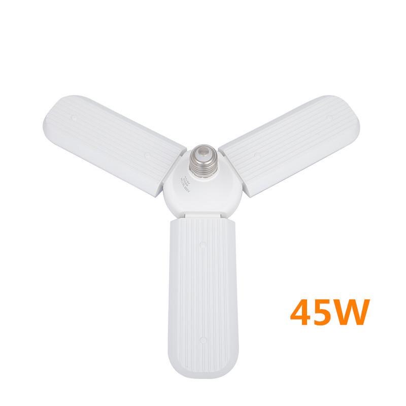 Erittäin kirkas teollisuusvalaistus 36w 45w e27 led-taitettava autotallin valaisin  ac85-265v led työpajan korkealuokkainen teollisuusvalaistuslamppu: Valkoinen 45w 6500k