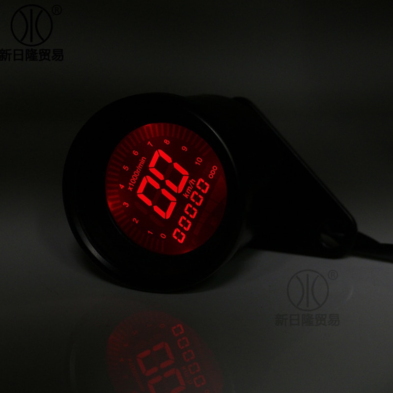 Motorrad nachrüsten Meter LED LCD Kilometerzähler Motorrad Meter LCD Kilometer Meter Geschwindigkeit Meter Energie Treibstoff Panzer Anzeige Messgerät