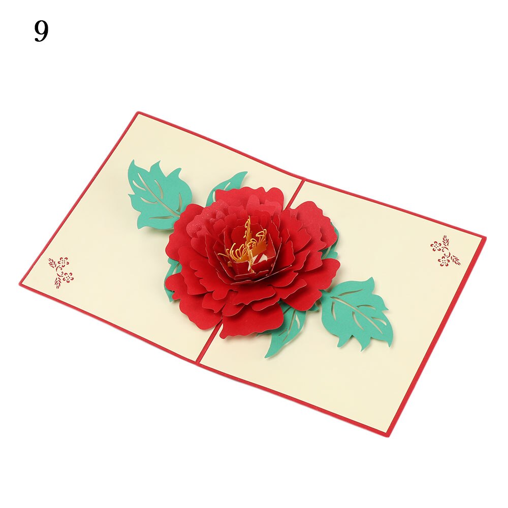3D Pop-Up Cards Birthday Card for Girl Kids Wife Husband Birthday Cake Greeting Card Postcards Card with Envelope Stickers: 9