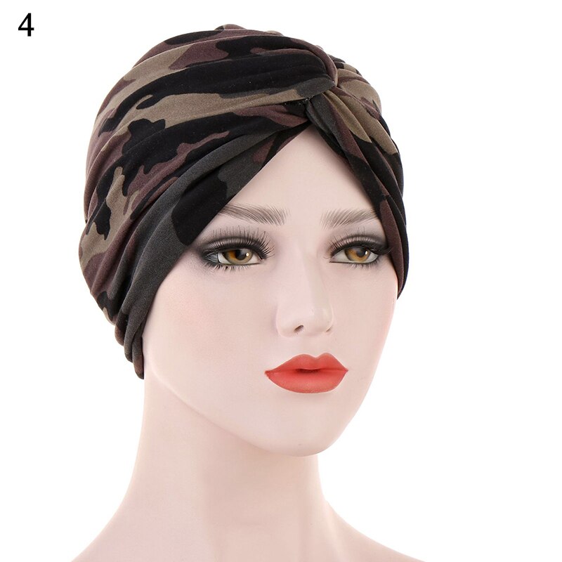 Bohe – Turban de sommeil à volants croisés pour femmes musulmanes, écharpe, bonnet, chapeau, accessoires contre la perte de cheveux: 3