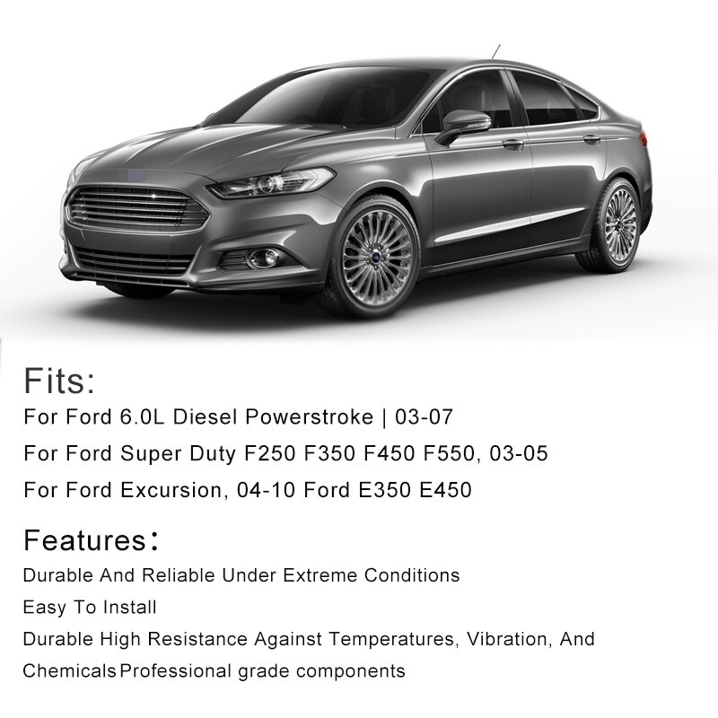 SPEEDWOW EGR Valve Pipe Kit EGR Bypass &amp; Delete Kit Auto Kit For Ford F250 F350 F450 03-05 6.0L Powerstroke Diesel Turbo