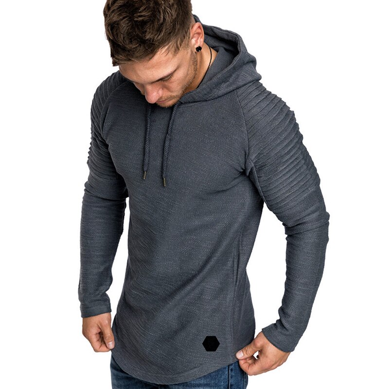 Mannen Sweater Hoodies Mannelijke Lange Mouwen Effen Sport Hoodie Mannen Zwarte Lente Herfst Skateboard Hooded Sweatshirt Tops: grey / XXXL