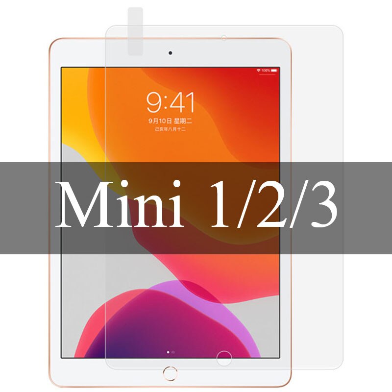 Tempered Glass For iPad Air 4 10.9" Pro 11 Screen Protector For iPad 10.2 Air 1 2 Mini 4 5 Protective Film Glass: mini 123