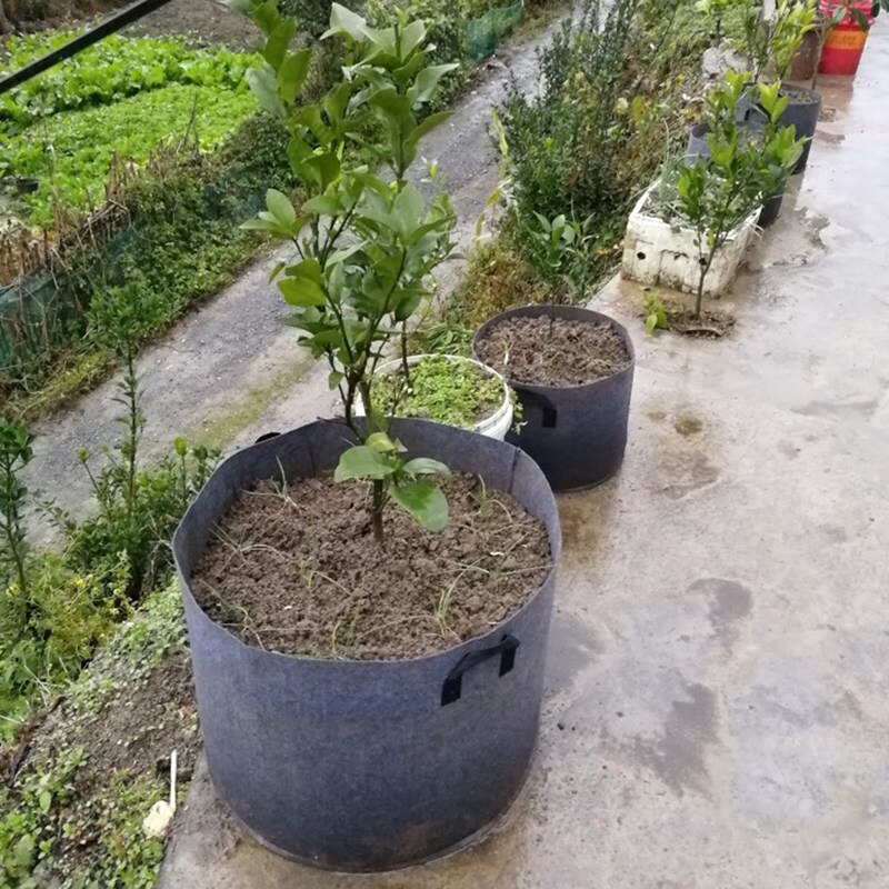 Vilt Potten Groente Tuin Groeien Zakken Stof Plantaardige Zak Ademend Veget Bloem Planten Groeien Pot Bolsa Cultivo Moestuin