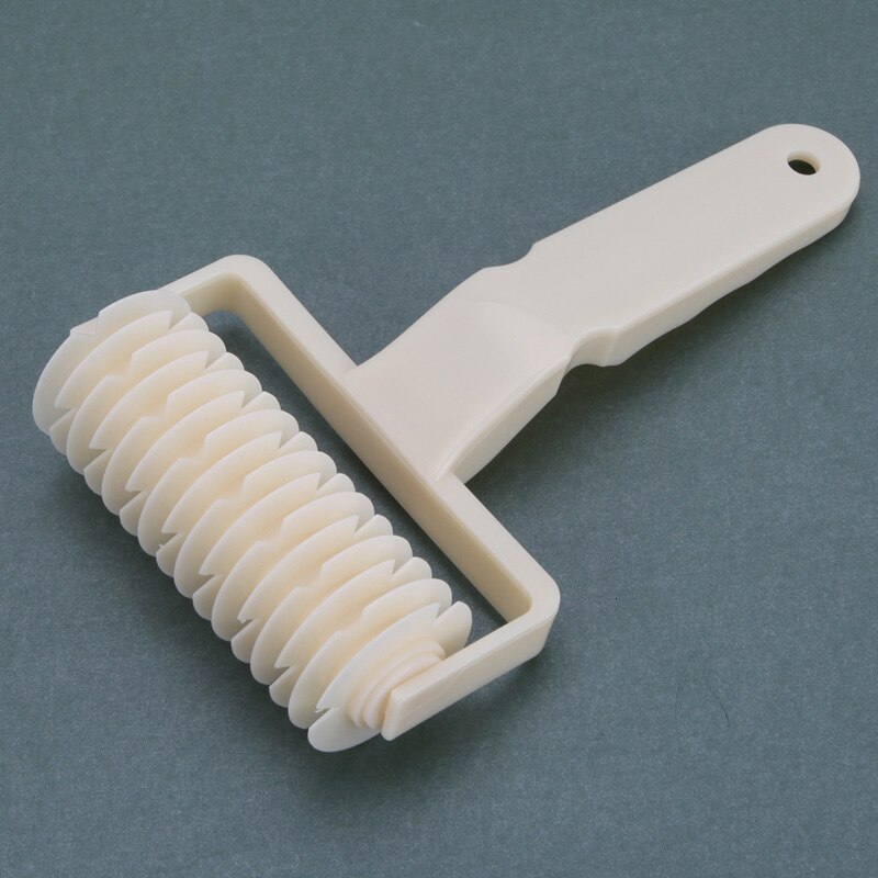 1 stk plast træknet pizza kniv hjul pasta gitter rullekutter dej kiks tærte køkken bageværktøj skære tilbehør