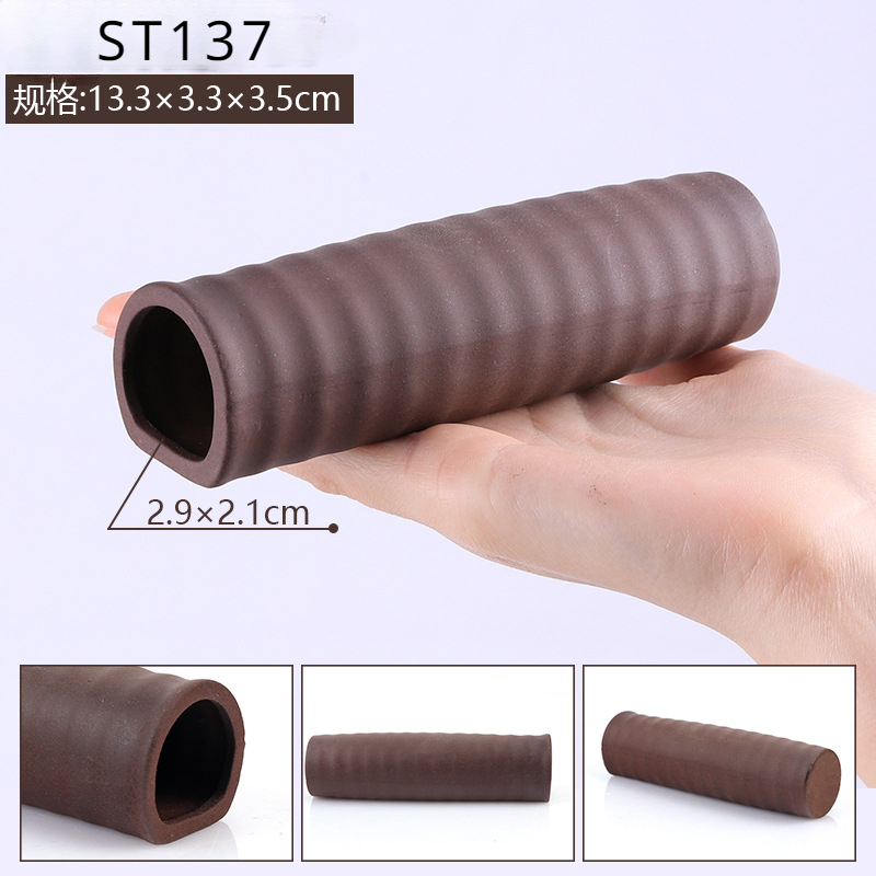 Refugio de cerámica para acuario, cueva de cría, decoración, tubo oculto para acuario, pecera, nido de camarones, adornos de cueva para casa: Negro