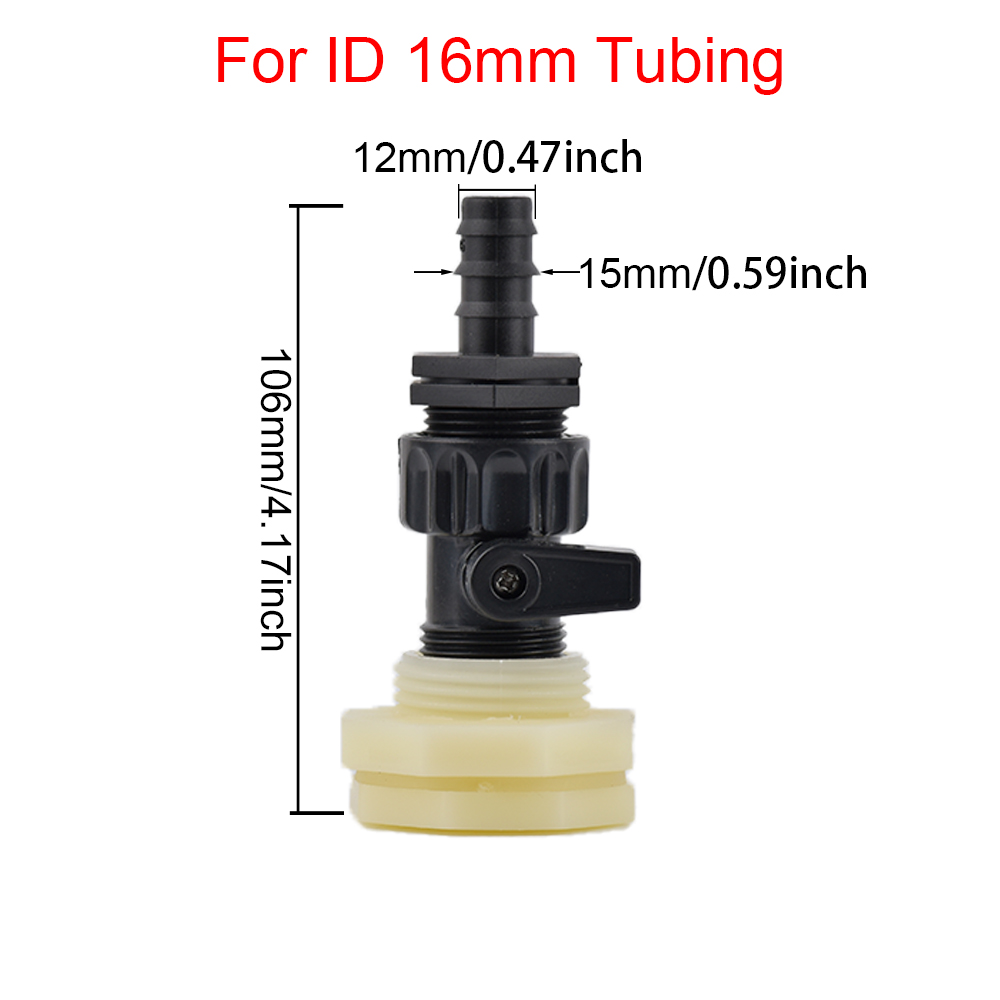 Kit de grifo de Barre de lluvia de PVC, válvula de barril de lluvia de 3/4 pulgadas con adaptador de montaje de mampara para tanques de agua, acuarios, bañeras y piscina: Plata