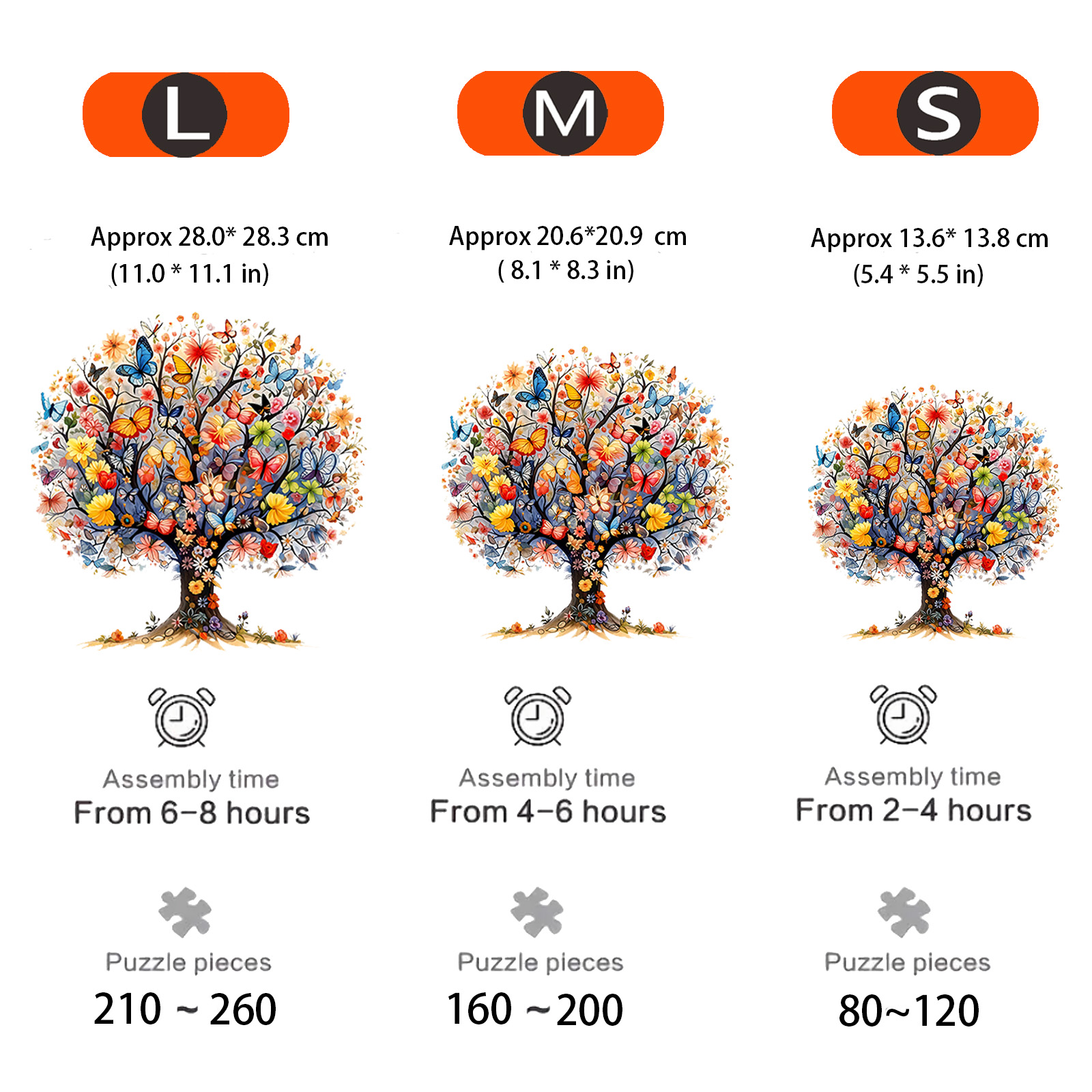 Einzigartige Holzpuzzles „Baum des Lebens“ – unregelmäßiges Puzzle in Tierform, lustiges Freizeitspielzeug, perfektes für Weihnachten, Geburtstage
