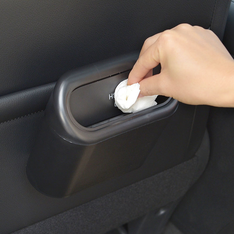 Auto Mülleimer hängen Fahrzeug Müll Staub Fall Aufbewahrung sbox Kunststoff Pressen Quadrat Mülleimer Typ Auto Auto Interieur Zubehör