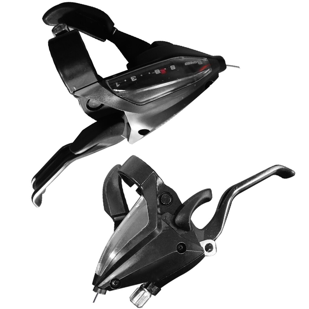 Bike Gear Shifter Mountain Fiets Speed Remhendel Optische Gear Display Indicator Plastic Road Fietsen Derailleur Fiets Deel: 1 Pair EF500-8