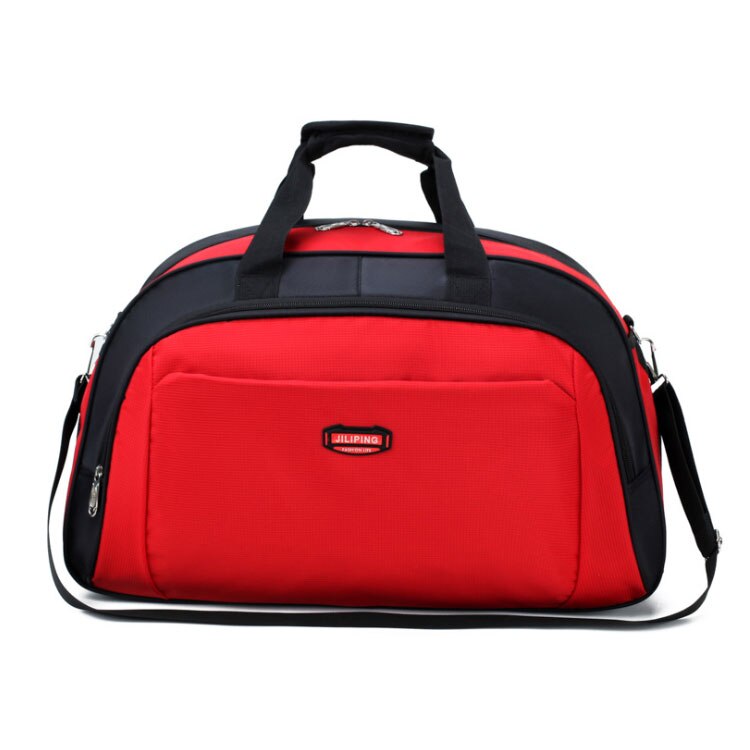 Scione Casual Reizen Handtas Waterdichte Mannen Bagage Koffer Duurzaam Duffel Schoudertas Vrouwen Grote Capaciteit Voor Weekend Sport: Red