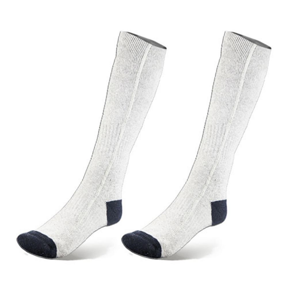 Heated Socks Warm Feet Foot Warmer Electric Warming Thermal Sox Winter Warmer Winter USB Rechargable Battery Sock: Gray