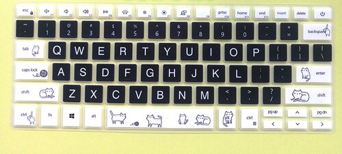 Keyboard Cover Protector Skin For Dell Inspiron 5408 5401 5402 5405 14-inch Notebook Keyboard Film Computer Protective Sleeve: type13