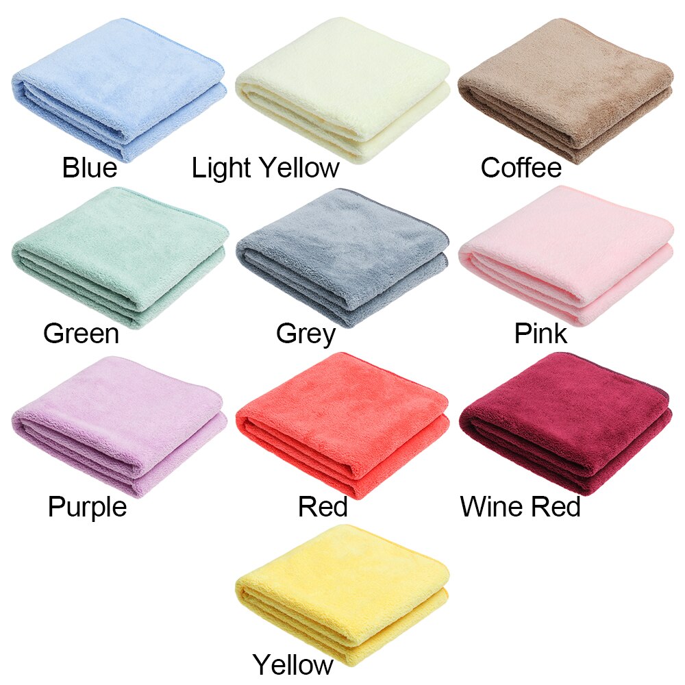 Serviette de nettoyage de cheveux de lavage à séchage rapide de serviette de cheveux de microfibre de serviette de séchage rapide d'ouatine de corail pour sécher les cheveux bouclés, longs et épais