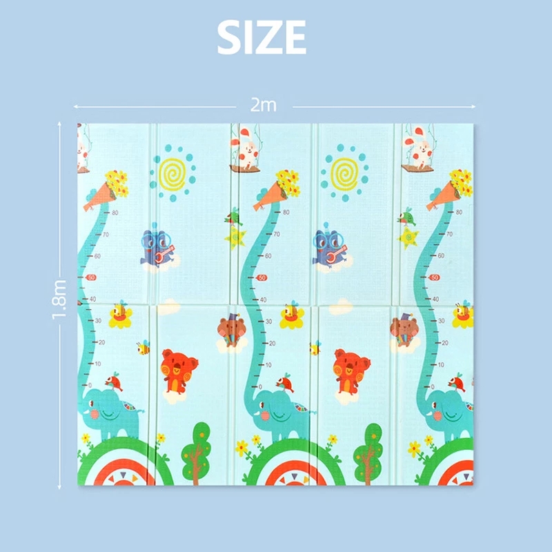 Orzbow – tapis de jeu pliant pour bébé, tapis épais pour activités de Surface, jouets éducatifs pour enfants à partir de 0
