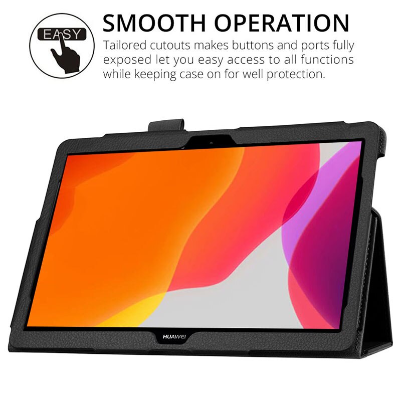 Dla Huawei MediaPad T3 10 przypadku PU skóra stań pokrywy dla Huawei T3 9.6 AGS-L09 AGS-L03 AGS-W09 Tablet Funda Capa
