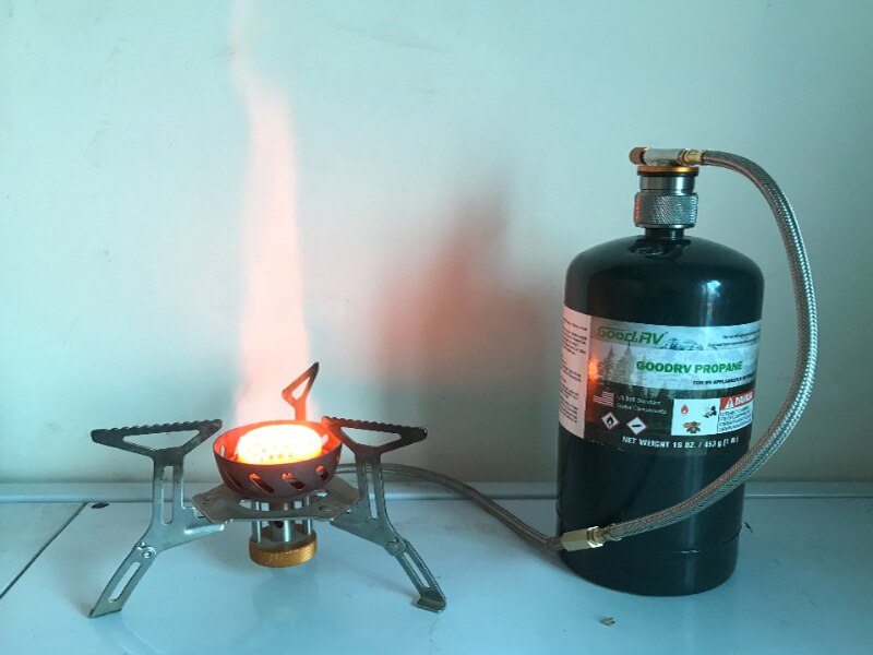 outdoor camping stove head blue fire copper core windbreak stove portable split gas stove Fierce stove hiking cookstove