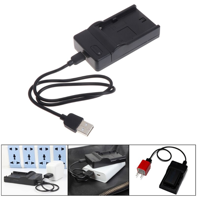 Carregador de bateria usb dc 8.4v/600ma para sony argolas f570 f770 f960 f970 fm50 f330 f930