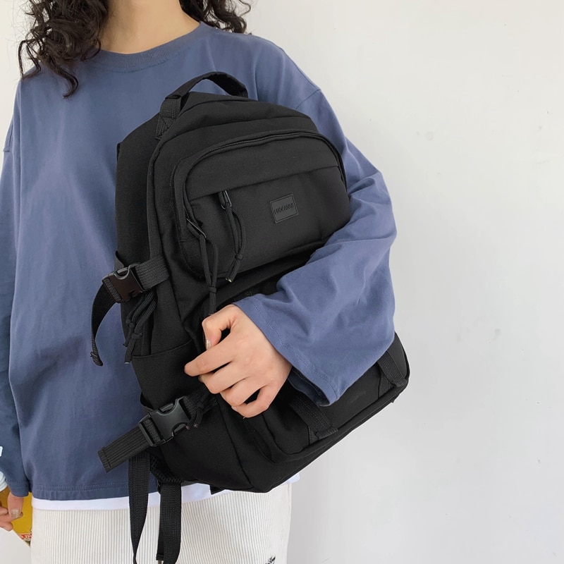 Dcimor vandtæt nylon kvinder rygsæk kvinde stor kapacitet spænde rygsæk unisex skoletaske laptop rygsække rejse mochila