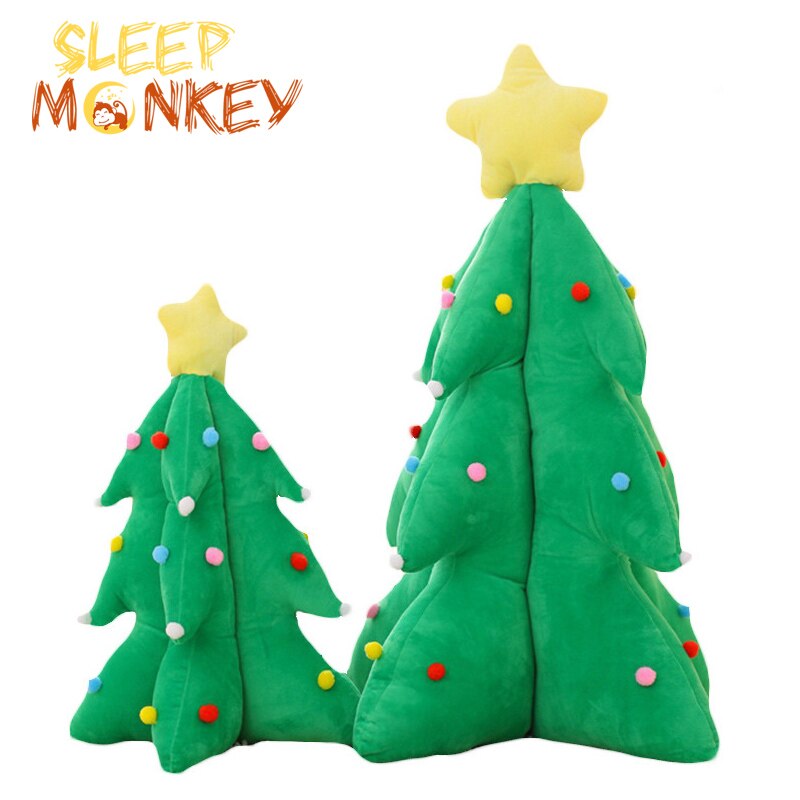 Enorme albero Di Natale della peluche del cuscino Di Natale del partito di disposizione di scena giocattoli di peluche regali per i bambini