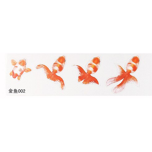 Resin Goldfish Sticker 3D Resin Goldfish Sticker Material Sticker Crystal Epoxy Goldfish Painting