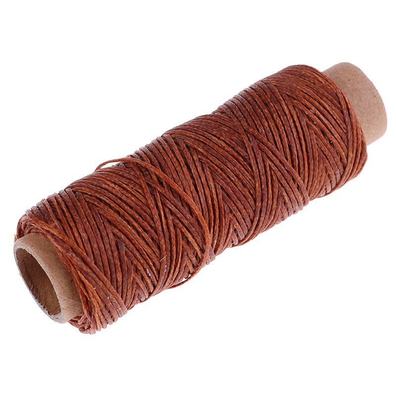Hilo de coser encerado para zapatos de cuero, herramienta de costura a mano, 50 m/rollo: CF