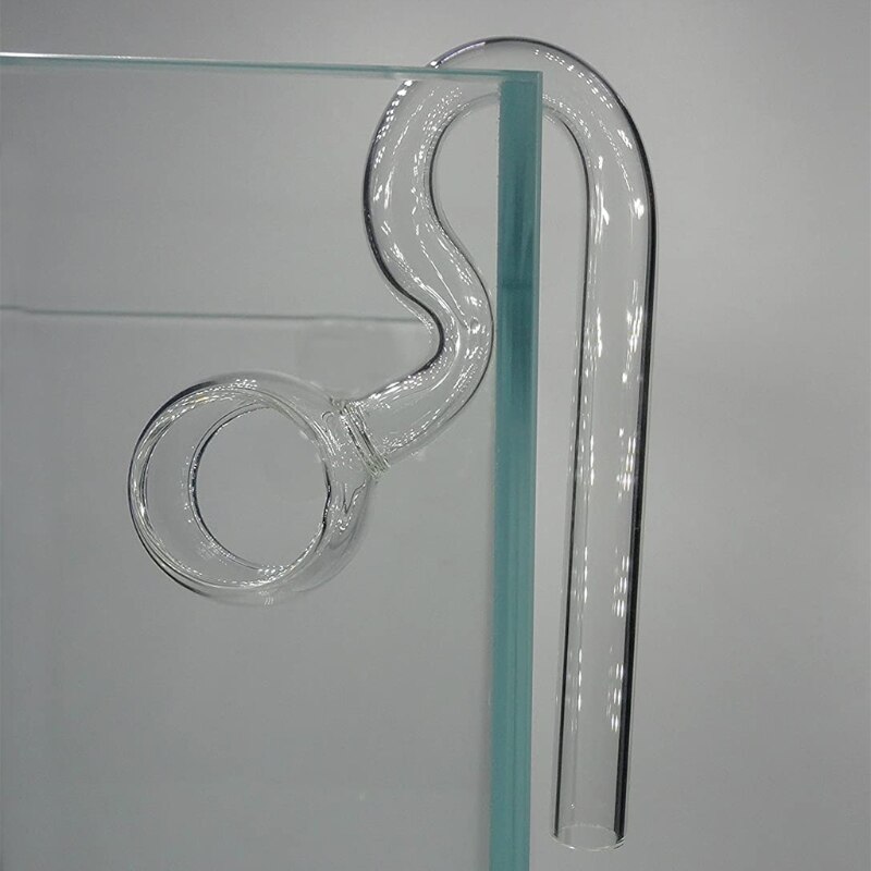 Glass Spin Outflow Lily Pipe for Aquarium Planted Tank Slow Water Outflow Speed