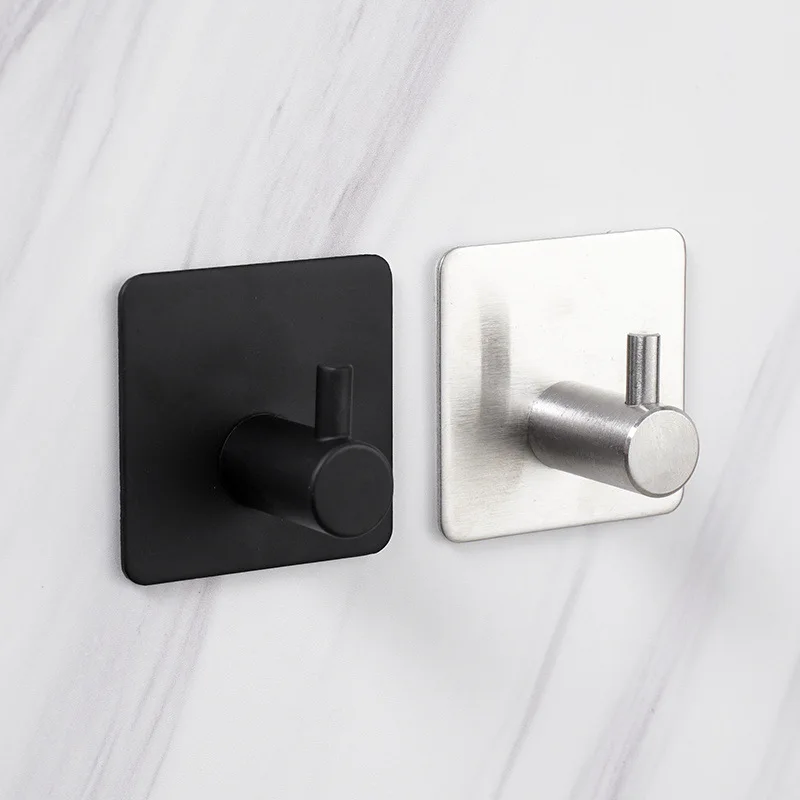 Zelfklevende haak thuis keuken muur deur haak sleutelrek keuken handdoek hanger aluminium handdoek kapstok badkameraccessoires