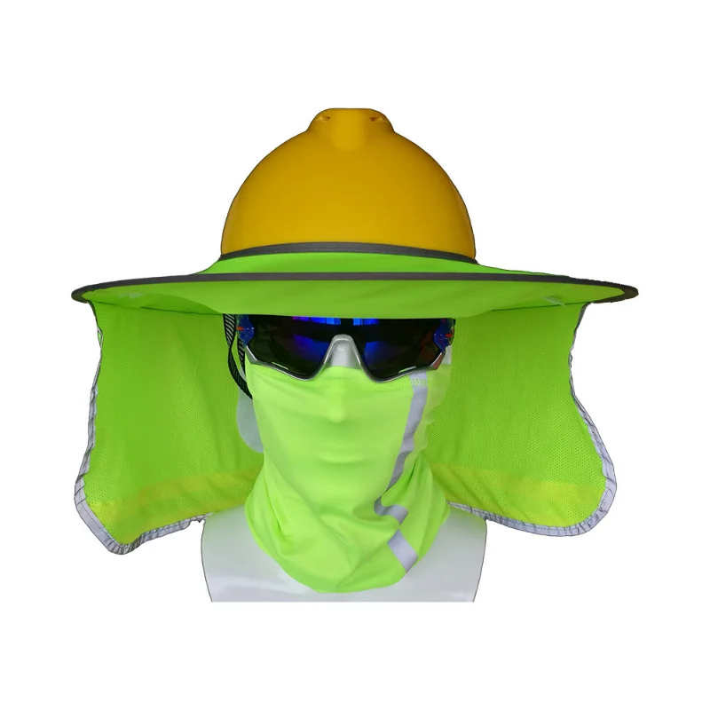 Parasol de protección para el cuello, casco transpirable, multicolor, resistente al sol, para prevenir quemaduras solares, brillante