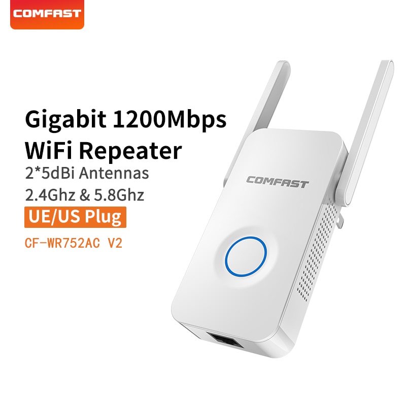 Comfast 1200Mbps Ac Wifi Repeater 5.8G Dual Band Wireless Extender Signaalversterker Ac Access Point Wifi Extender CF-WR752AC v2