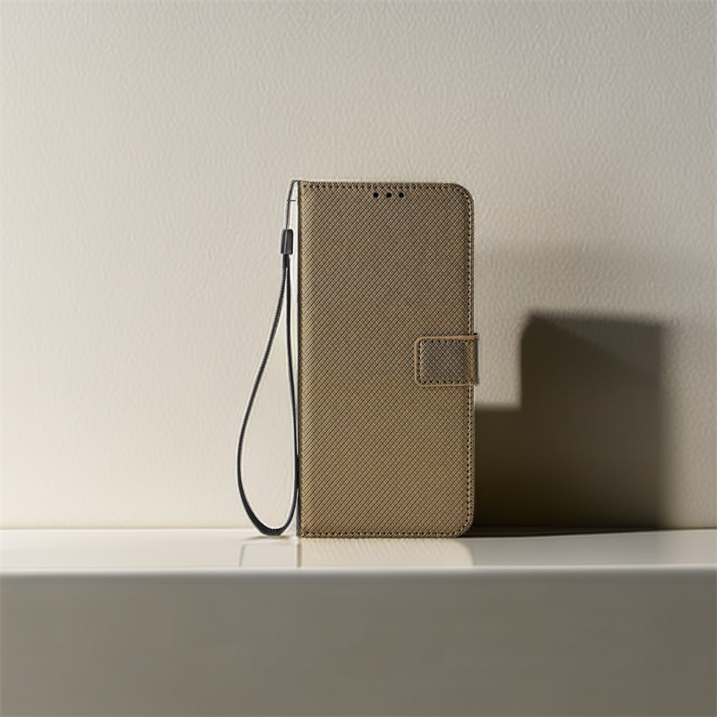 Telefondeksel til fairphone 5 , skinndeksel i årgang-stil til fairphone 5, fairphone 5- deksler, magnetisk lommebokdeksel med klapp: Mørk kaki