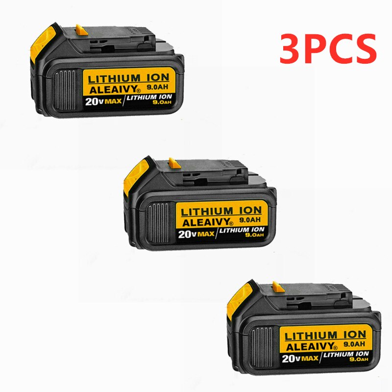 18v 9.0ah max xr batteri udskiftning af elværktøj til dewalt dcb 184 dcb 181 dcb 182 dcb 200 20v 5a 18 volt 18 v batteri med oplader