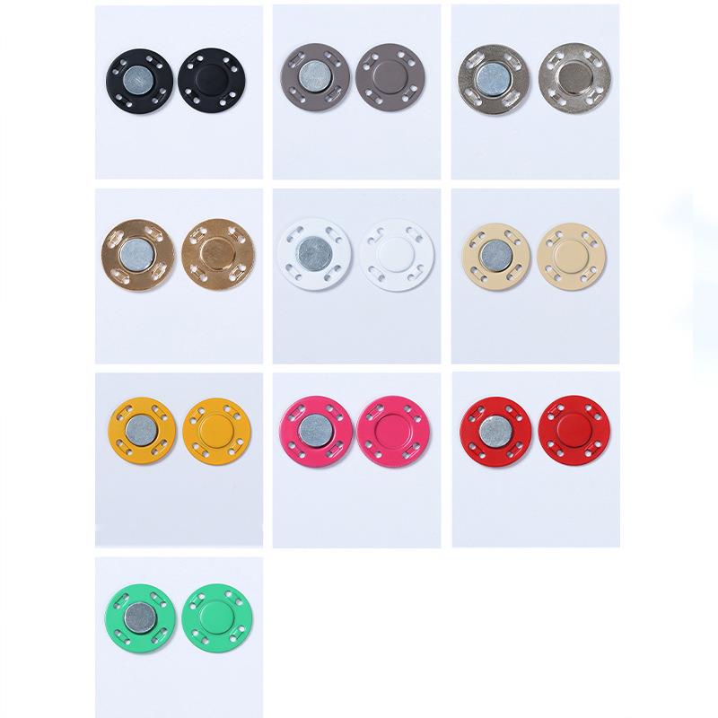 A pair Magnet Buttons Sewing Supplies Magnetic Clothing Invisible Magnet Buttons Metal Buttons Handmade DIY Clothing Decoration