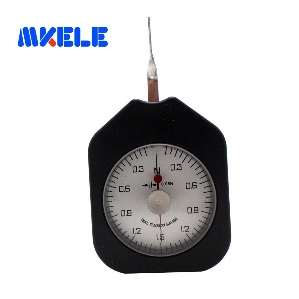 SEN-1.5-2 1.5N Tensiometer Analog Dial Gauge Double Pointer Force Tools Tension Meter