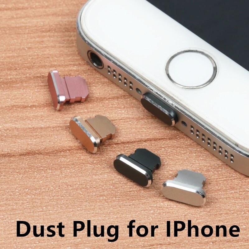 Catxaa Aluminium Dust Plug Mobiele Telefoon Charge Port Stopple Voor Apple Iphone 4 5 5S 6 6S 7 8 X Plus Stofdichte Dust Voorkomen