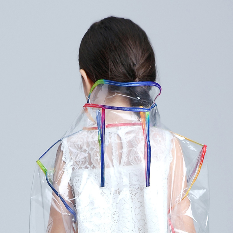 Impermeable de goma eva transparente para niños, impermeable con capucha para exterior, para viajar, acampar al aire libre