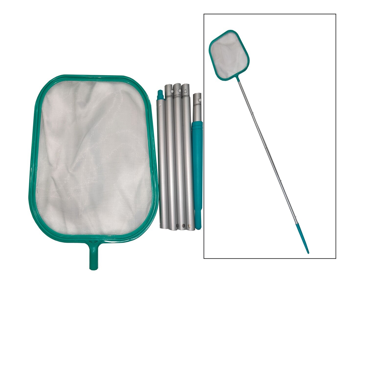 Herramienta de red de limpieza de piscinas, Red de salvamento, Skimmer de piscina, bolsa atrapahojas, limpiador de piscinas al aire libre para el hogar