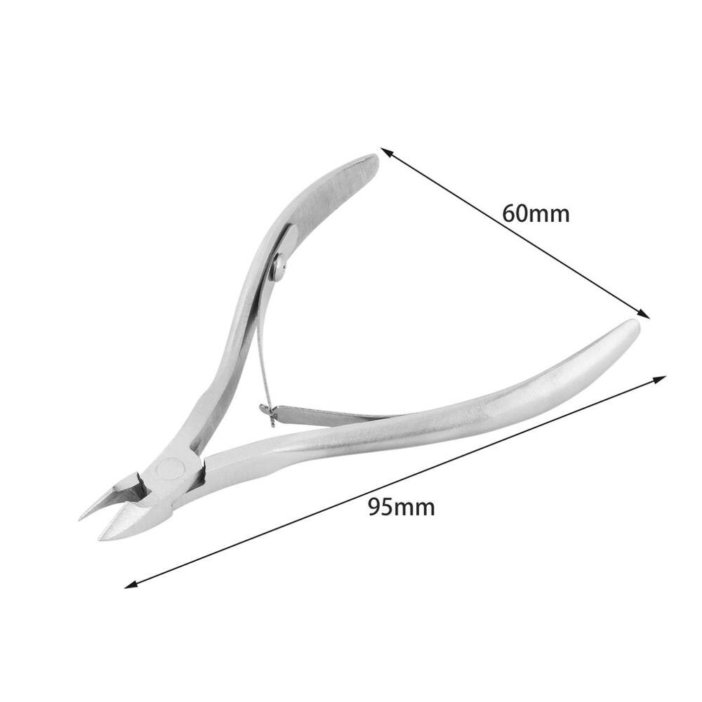 1pc Stainless Steel Cuticle Nipper Cutter Nail Art Clipper Scissor Manicure Tool For Trimming Dead Skin