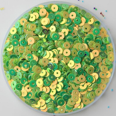 25g(1000 stuks ) 13 kleuren 4mm gouden briljante losse pailletten veelkleurige ronde pailletten diy accessoires glitter voor kleding: Groente