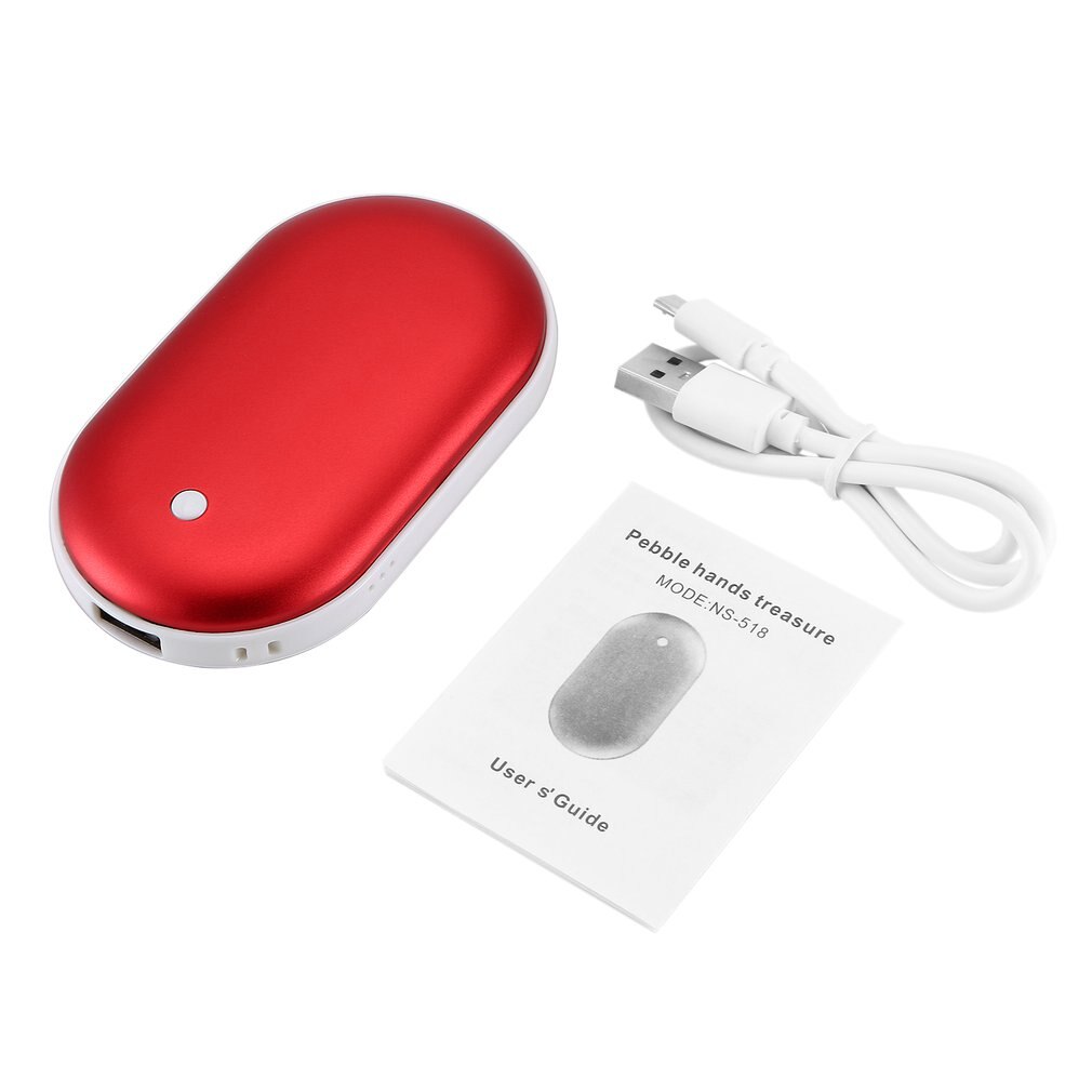 Mini chauffe-main électrique longue vie | 4000/8000mAh, joli modèle de voyage, chauffage des mains, chauffage de la poche, produit chauffant la maison: Marron / 8000mAh