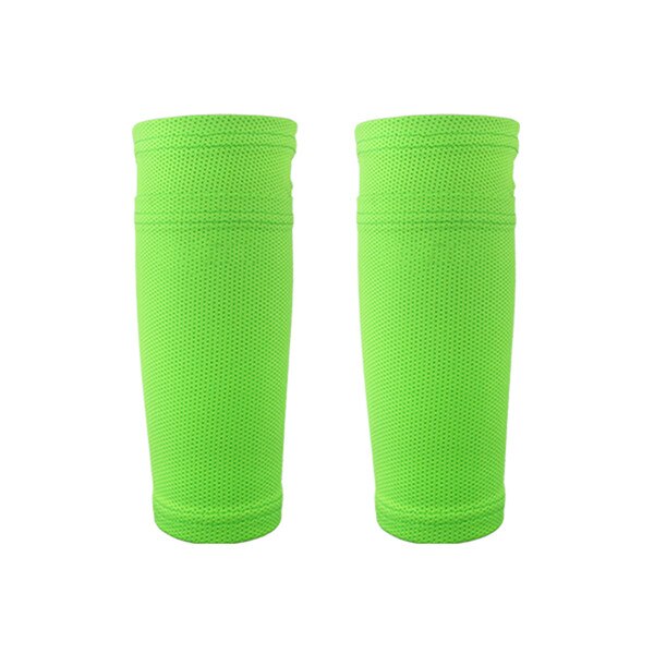 1 Pair Sport Football Soccer Lower Leg Warmers Protection Sleeve Cover Legwarmers Children Anti-sweat Breathable Legging: Green / M