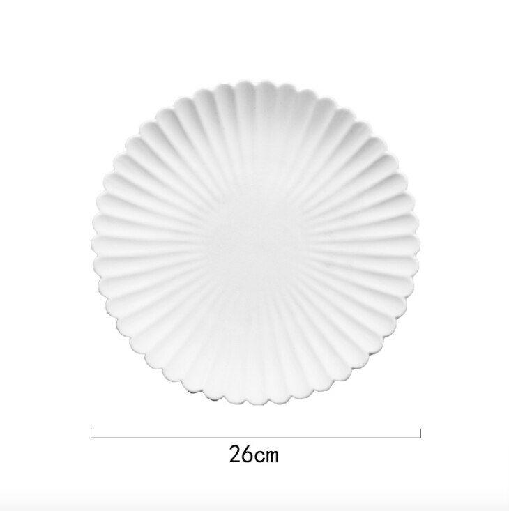 Dinner Plate Set Ceramic Kitchen Plate Breakfast Tableware Set Food Dishes Desert Rice Nut Salad Noodles Bowl Soup Kitchen: 004